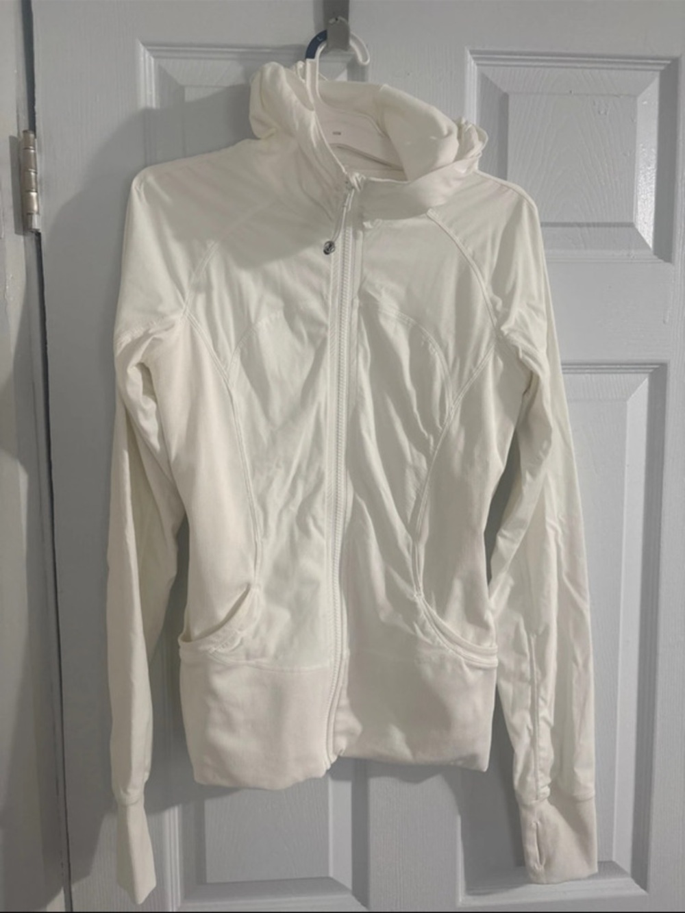 lululemon athletica Cream Full-Zip Hooded Jacket